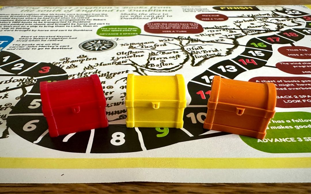 Printing Game Pieces for Leighton Library